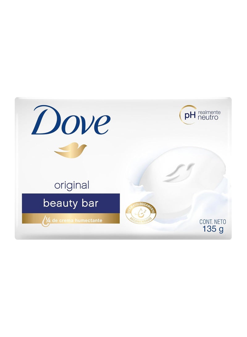 دوف صابون دوف الأصلي 135 غرام | صابون تجميل لطيف ومرطب مع ربع كريم لبشرة ناعمة وملساء - Image 1